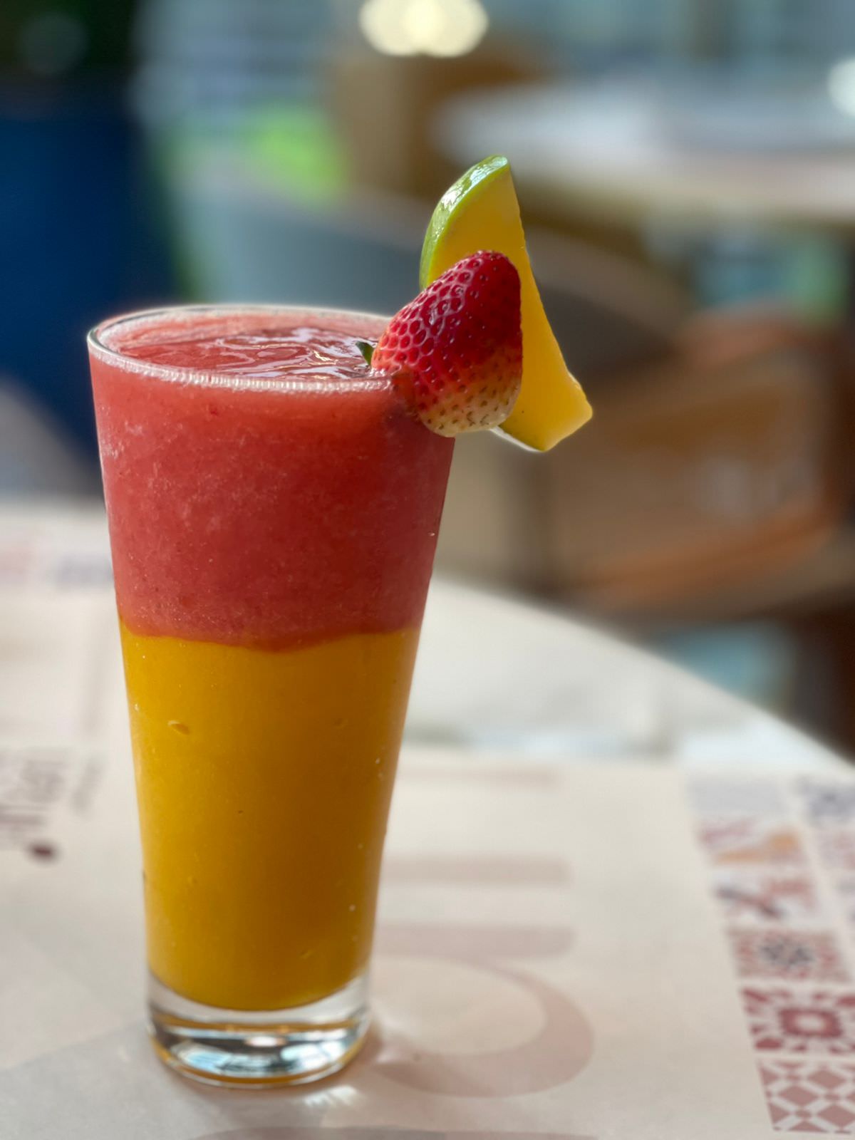 Mango Strawberry Mocktail